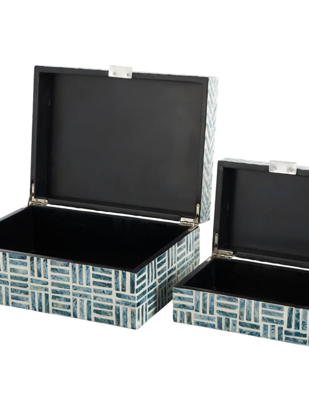 Mother of Pearl Shell Geometric Handmade Decorative Box Mosaic Storage Decorativ - Picture 7 of 9